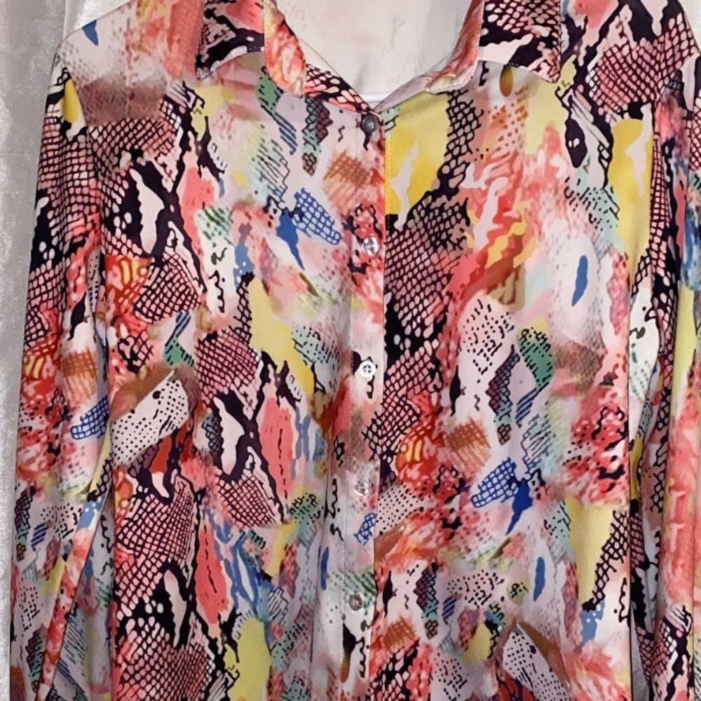 2 Piece Pink Python Short Set - image 3